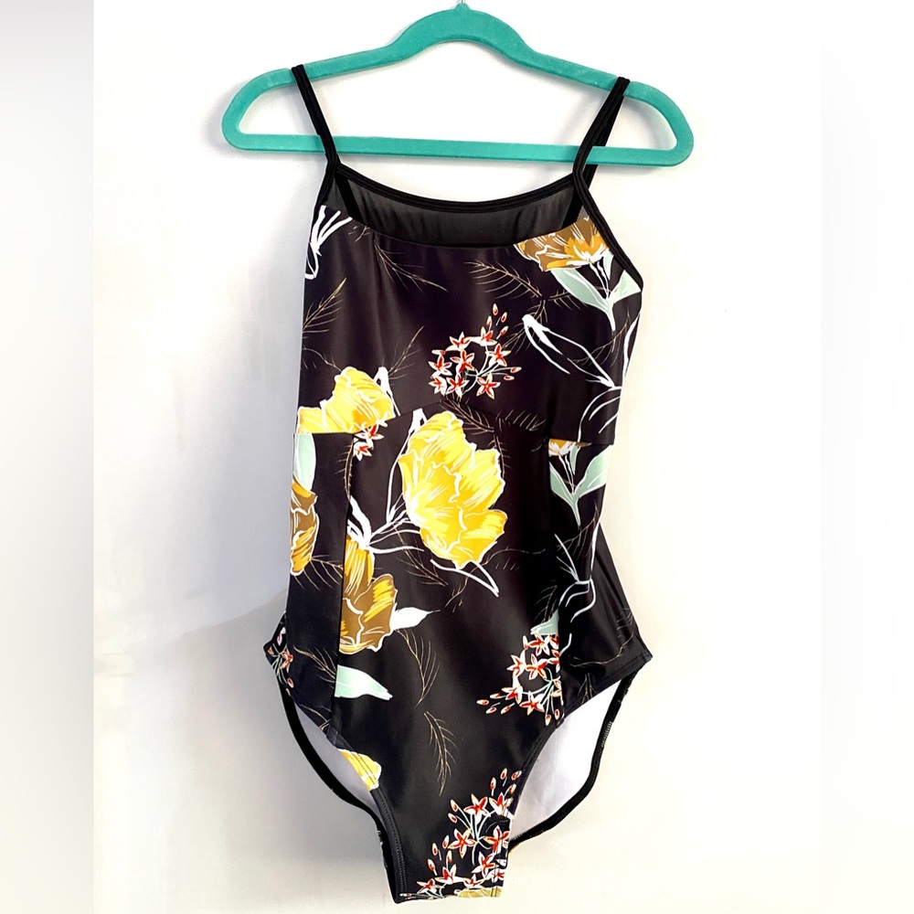 Brand New Chic Dancewear Black Floral Leotard